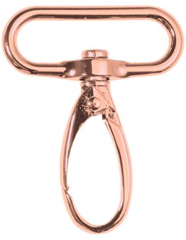 Karabinerhaken Metall (196049) 57mm x 40mm rosegold