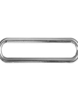 Ovalringringe (197230) 40mm silber