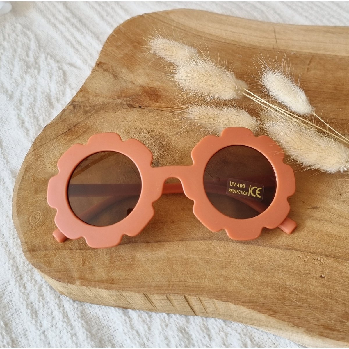 Baby- und Kindersonnenbrille mit UV 400- Schutz rost Blume