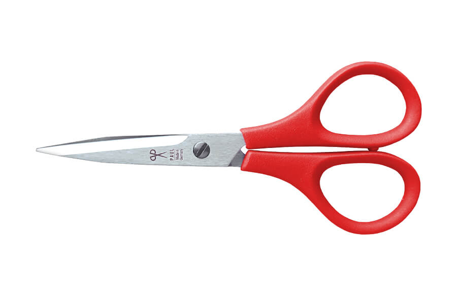 Stickschere Komfort von Paul 904-02 rot