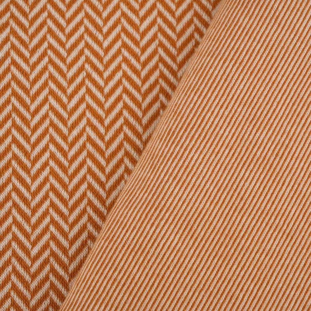 Jacquard Fischgrät cognac von Stoffonkel