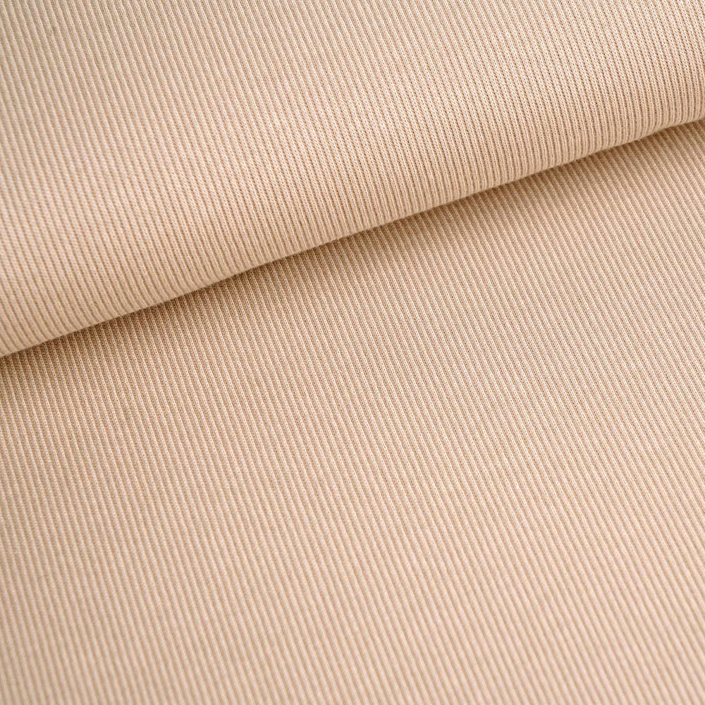 Jacquard Rippenmuster sand von Stoffonkel