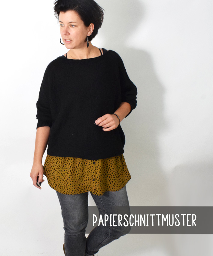 Papierschnittmuster FAKE - BLUSE #161Gr. 32-58 von LeniPepunkt
