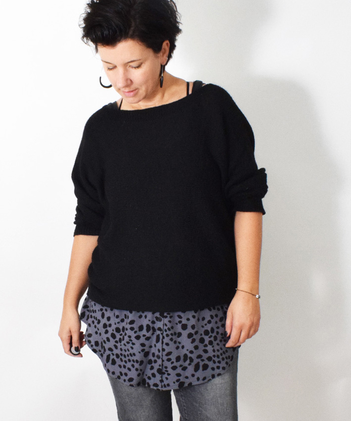 Papierschnittmuster FAKE - BLUSE #161Gr. 32-58 von LeniPepunkt