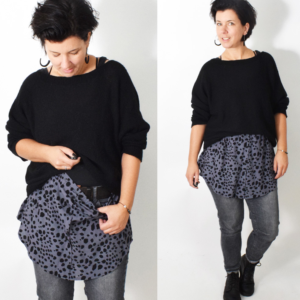 Papierschnittmuster FAKE - BLUSE #161Gr. 32-58 von LeniPepunkt