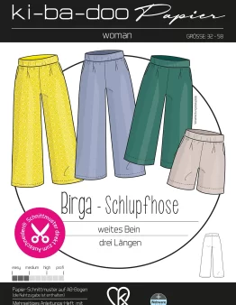 Papierschnittmuster Kibadoo Schlupfhose Birga Damen Gr. 32-58