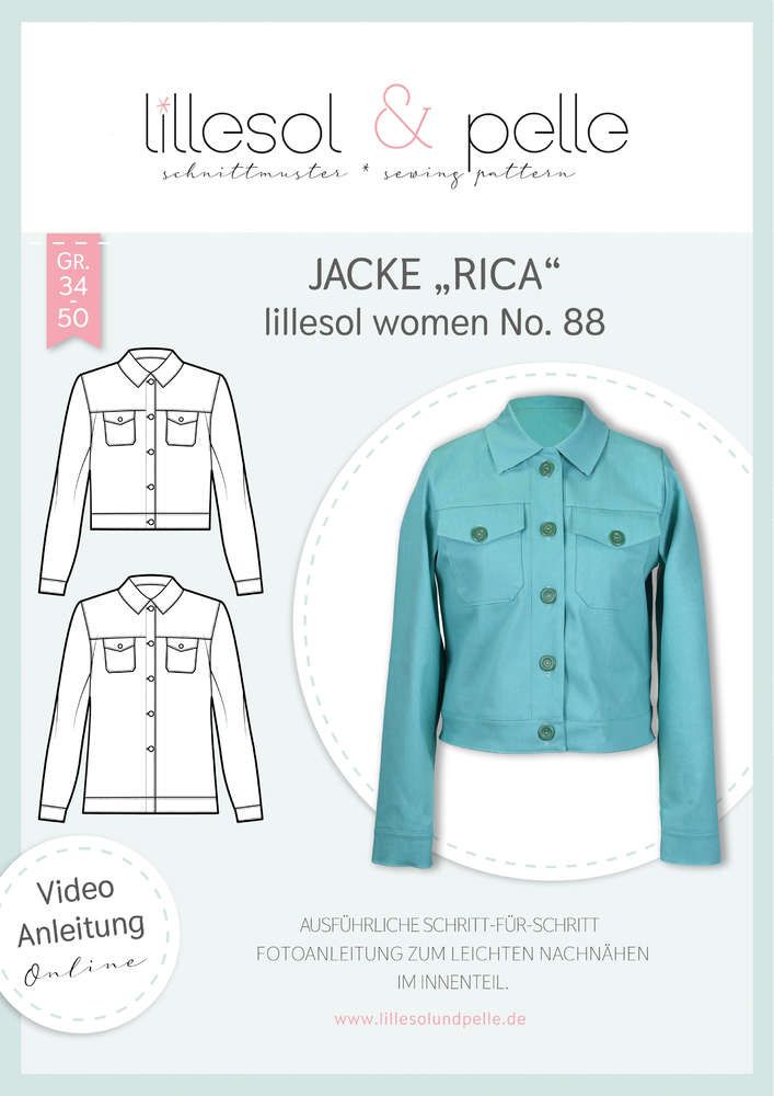 Papierschnittmuster lillesol women No.88 Jacke Rica