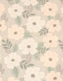 Sweat geraut Pastell Flowers (A 4564/5) von Hilco