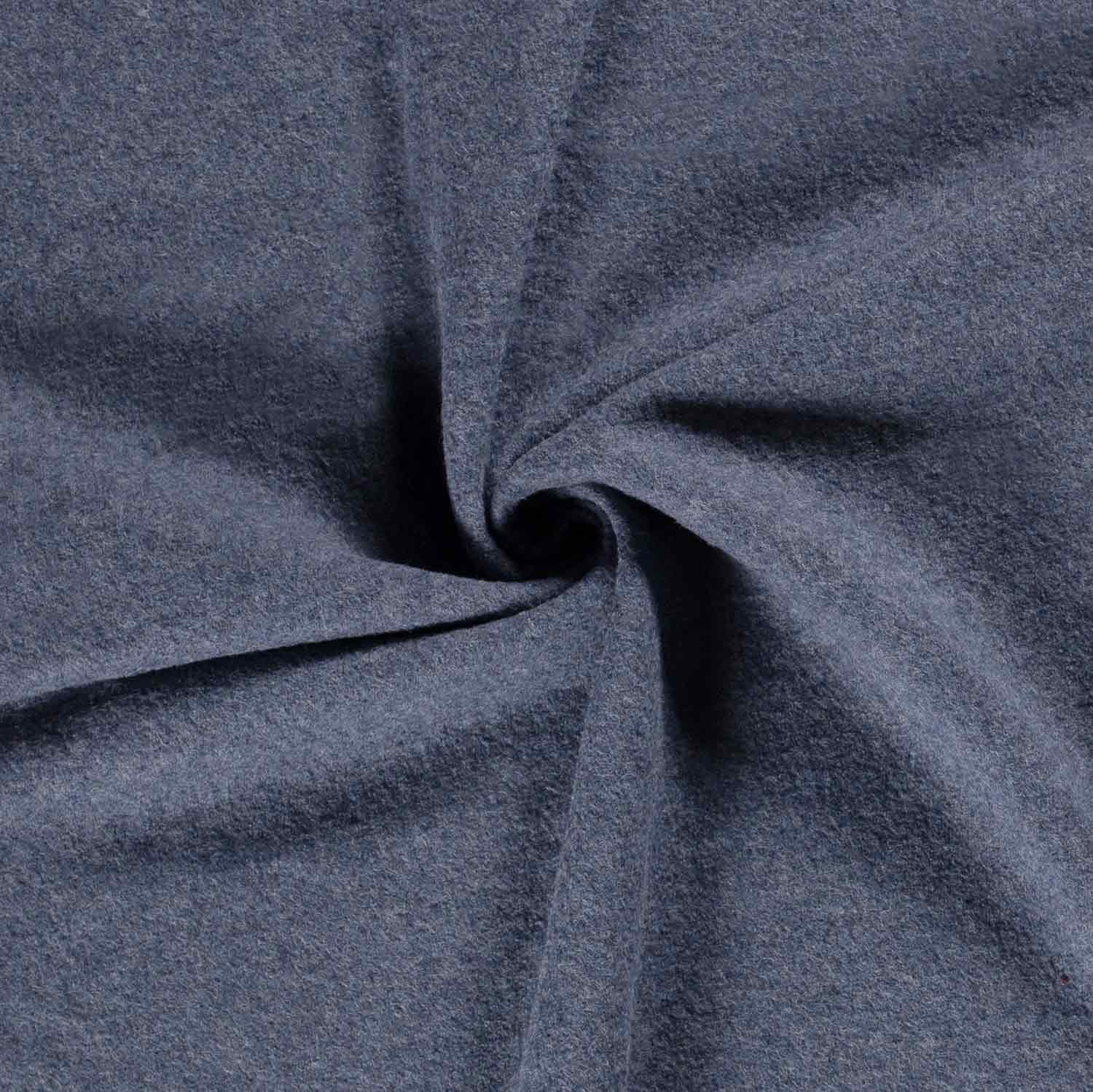 Walkloden blau melange Z 2847(Farbe ist in natura dunkler)