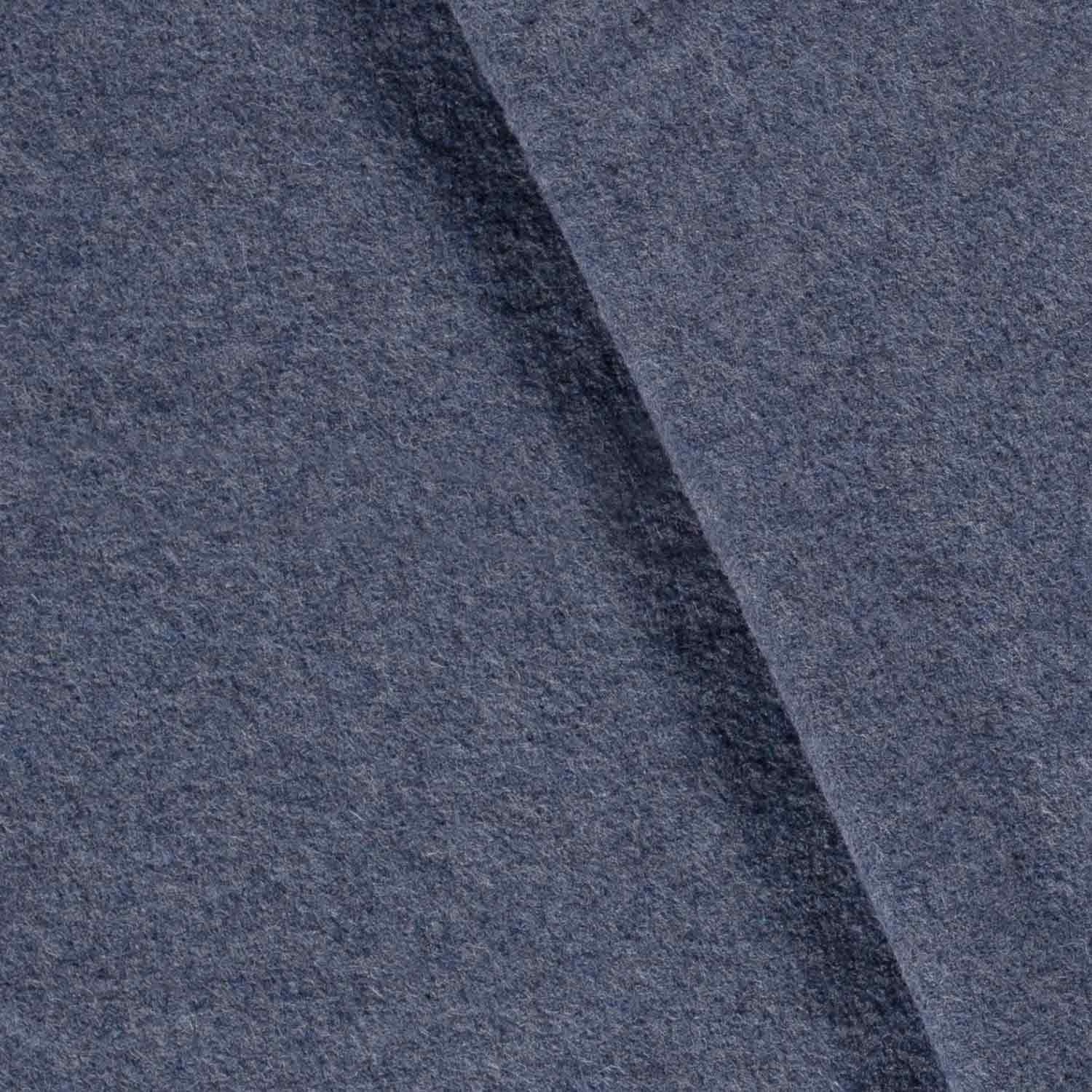 Walkloden blau melange Z 2847(Farbe ist in natura dunkler)