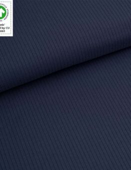 Bio Ribknit China blue von Stoffonkel