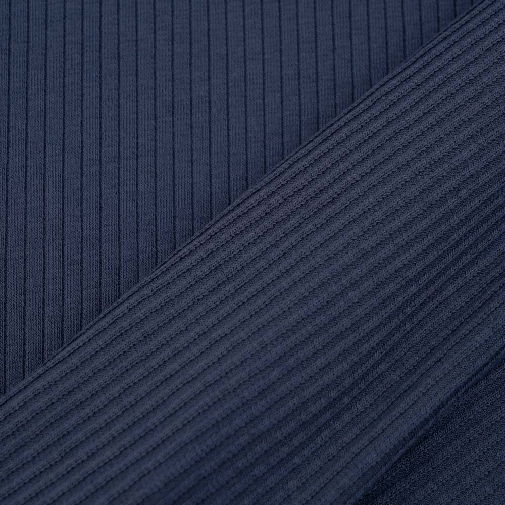 Bio Ribknit China blue von Stoffonkel