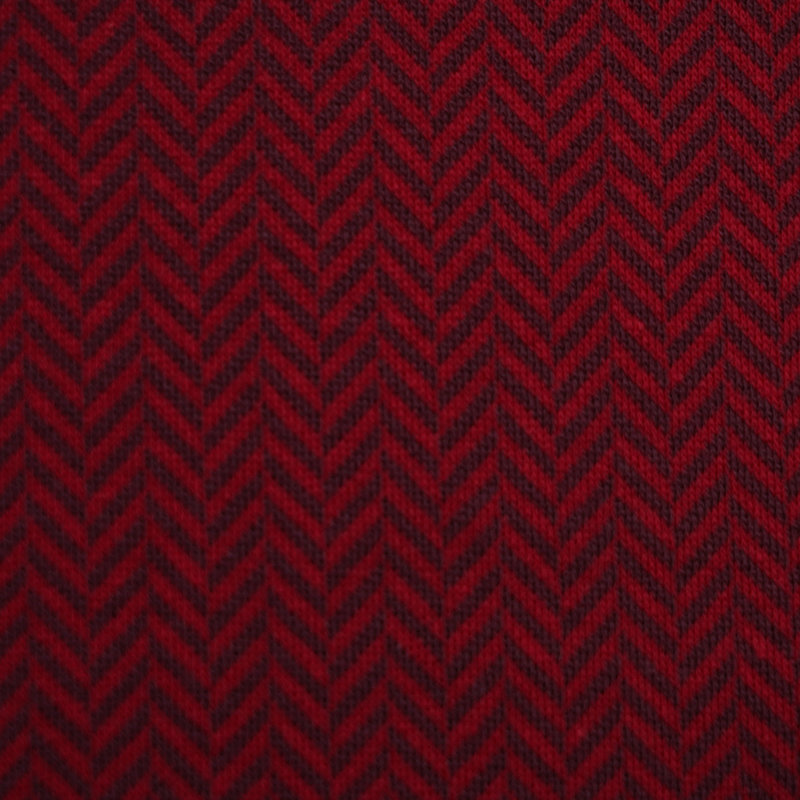 Jacquard Fischgrät kirsche von Stoffonkel