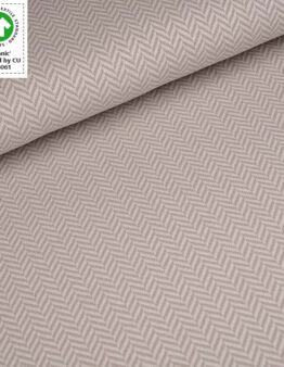 Jacquard Fischgrät Silver grey von Stoffonkel