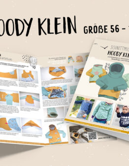 Papierschnittmuster Lybstes Hoody klein (Gr. 56-122)