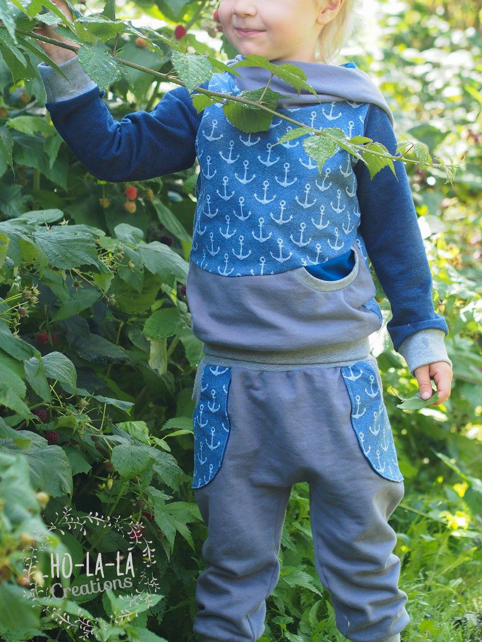 Papierschnittmuster Lybstes Hoody klein (Gr. 56-122)