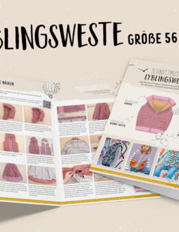 Papierschnittmuster Lybstes Lyblingsweste (Gr. 56-164)