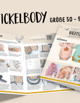 Papierschnittmuster Lybstes Wickelbody Gr. 50 -98
