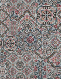 Canvas Digital Mosaik white/navy 03011.013