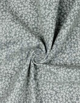 Babycord Little Flowers grau 09803.005