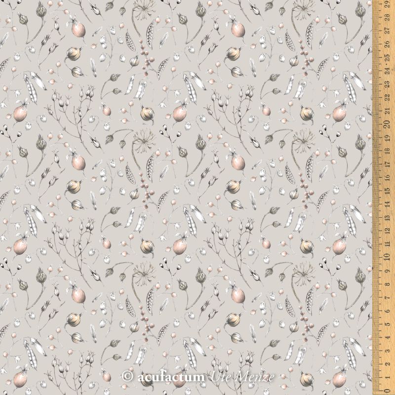 Baumwollstoff-Stoff 3523-845 Fruchtstände von Acufactum