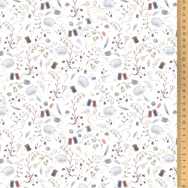 Baumwollstoff-Stoff 3523-987 Fadenpoesie von Acufactum
