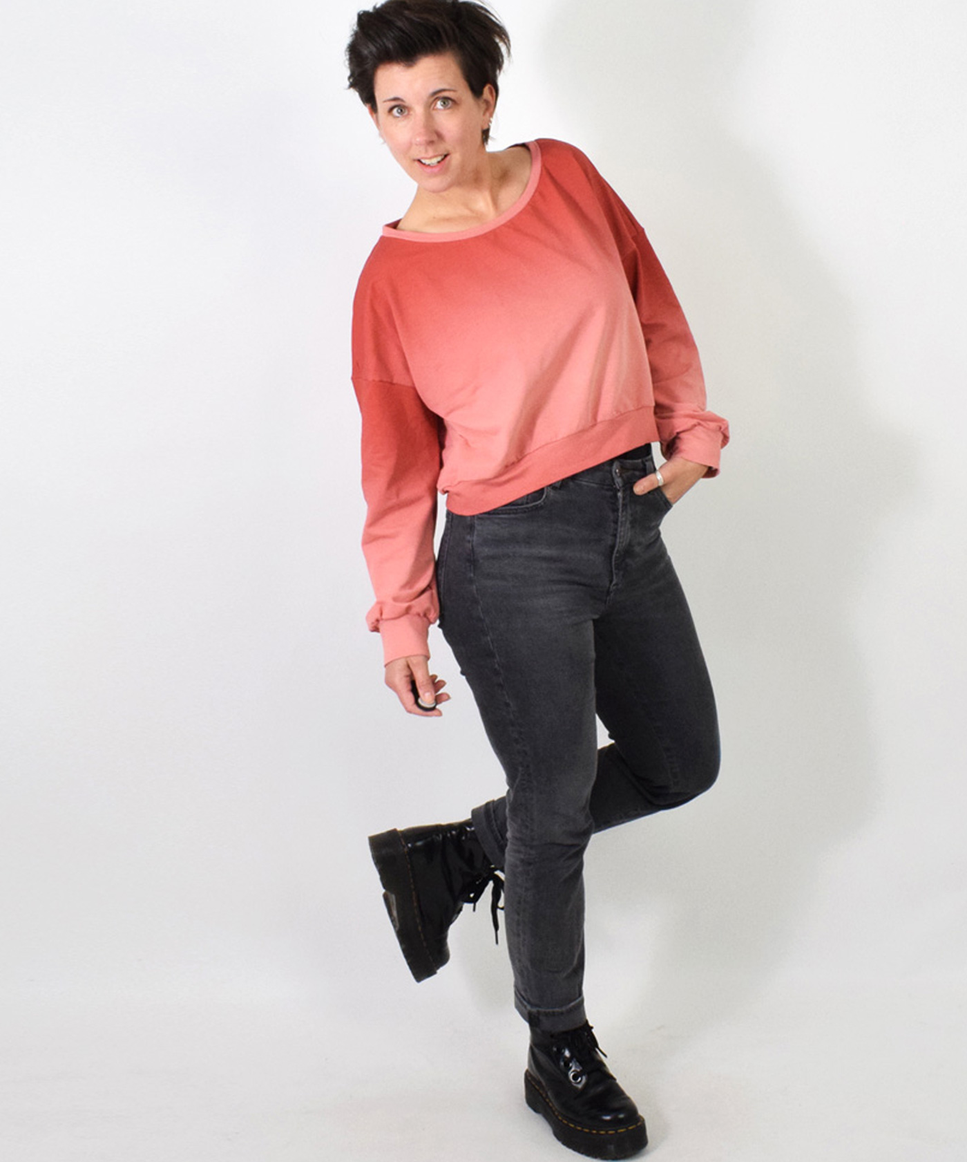 Papierschnittmuster Cropped Sweater/ - Jacke von LeniPepunkt