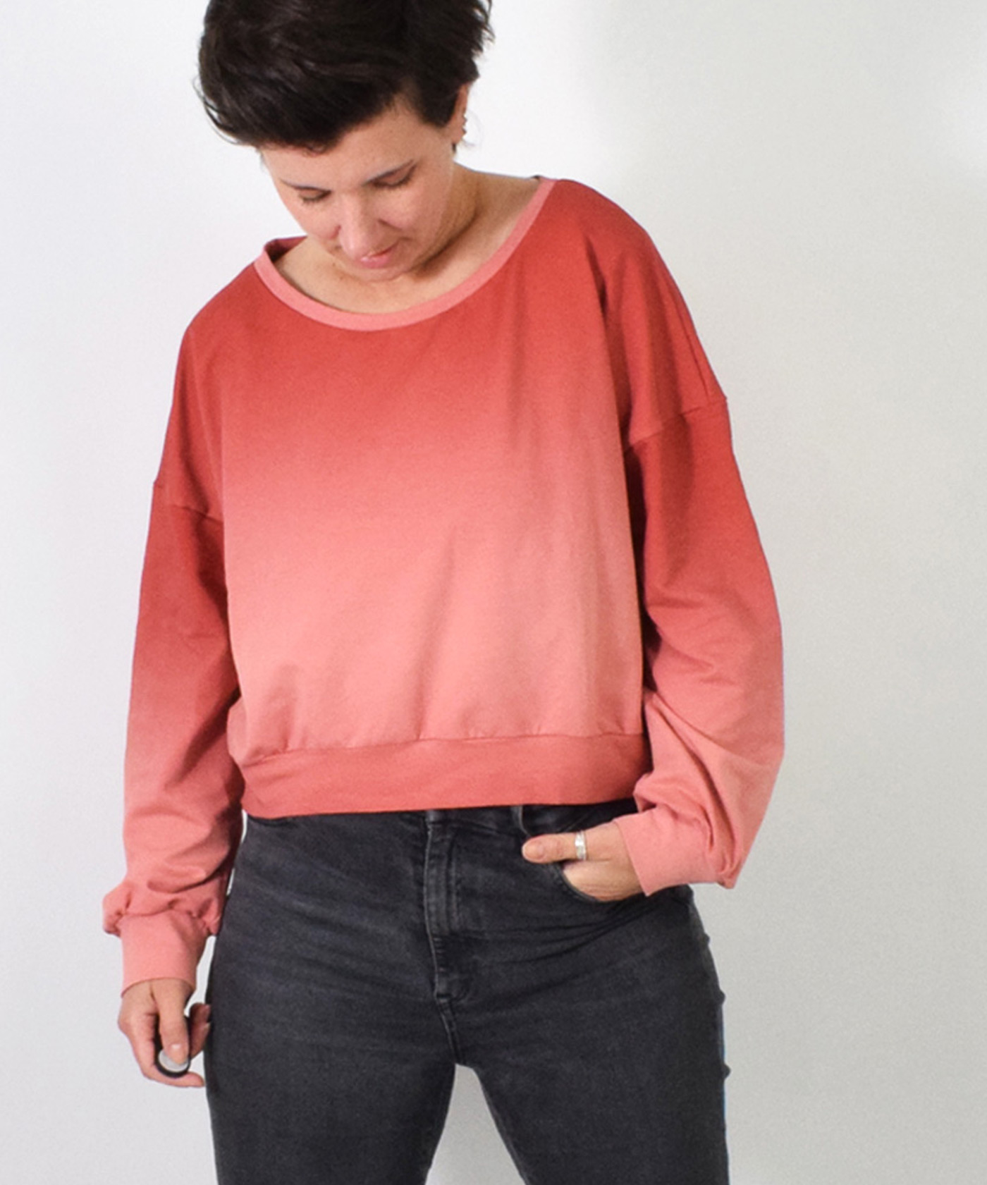 Papierschnittmuster Cropped Sweater/ - Jacke von LeniPepunkt