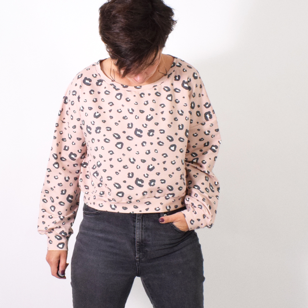 Papierschnittmuster Cropped Sweater/ - Jacke von LeniPepunkt