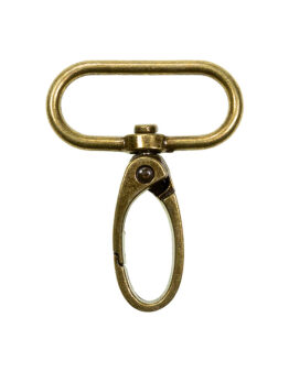 Karabinerhaken Metall (190277) 57mm x 30mm Col.171 altgold
