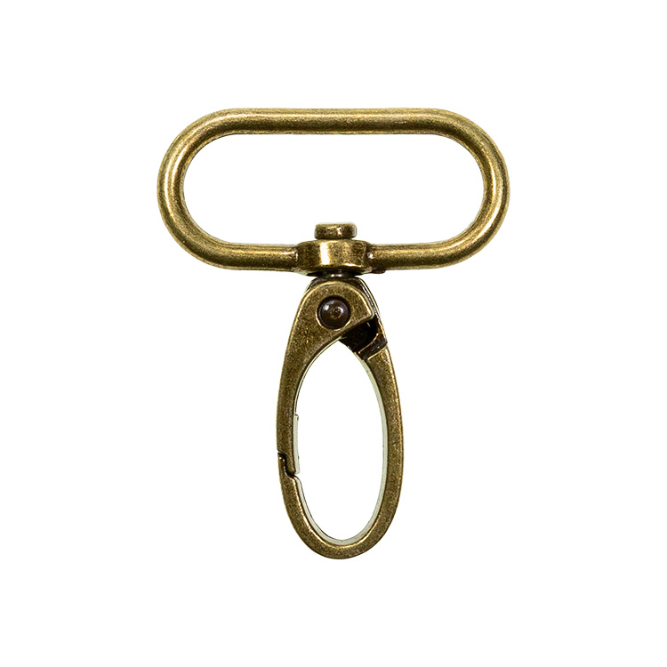 Karabinerhaken Metall (190277) 57mm x 30mm Col.171 altgold