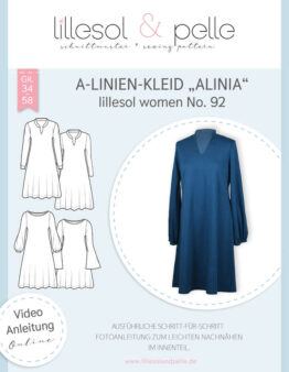 Papierschnittmuster lillesol women No.92 A - Linien - Kleid Alinia