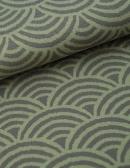 Bio-Jacquard Rainbow moos von Stoffonkel