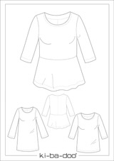 Papierschnittmuster Kibadoo Sweater Zuri Damen Gr. 32-58