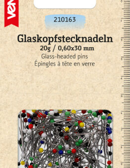 Glaskopfstecknadeln (210163) 0,6x30mm 20g