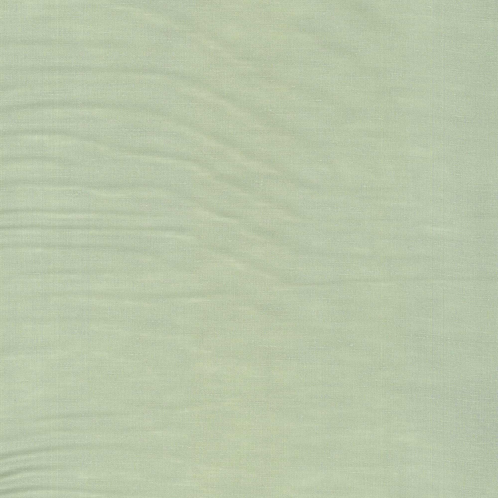 Soft green fabric texture with subtle horizontal folds and woven pattern, used as a background