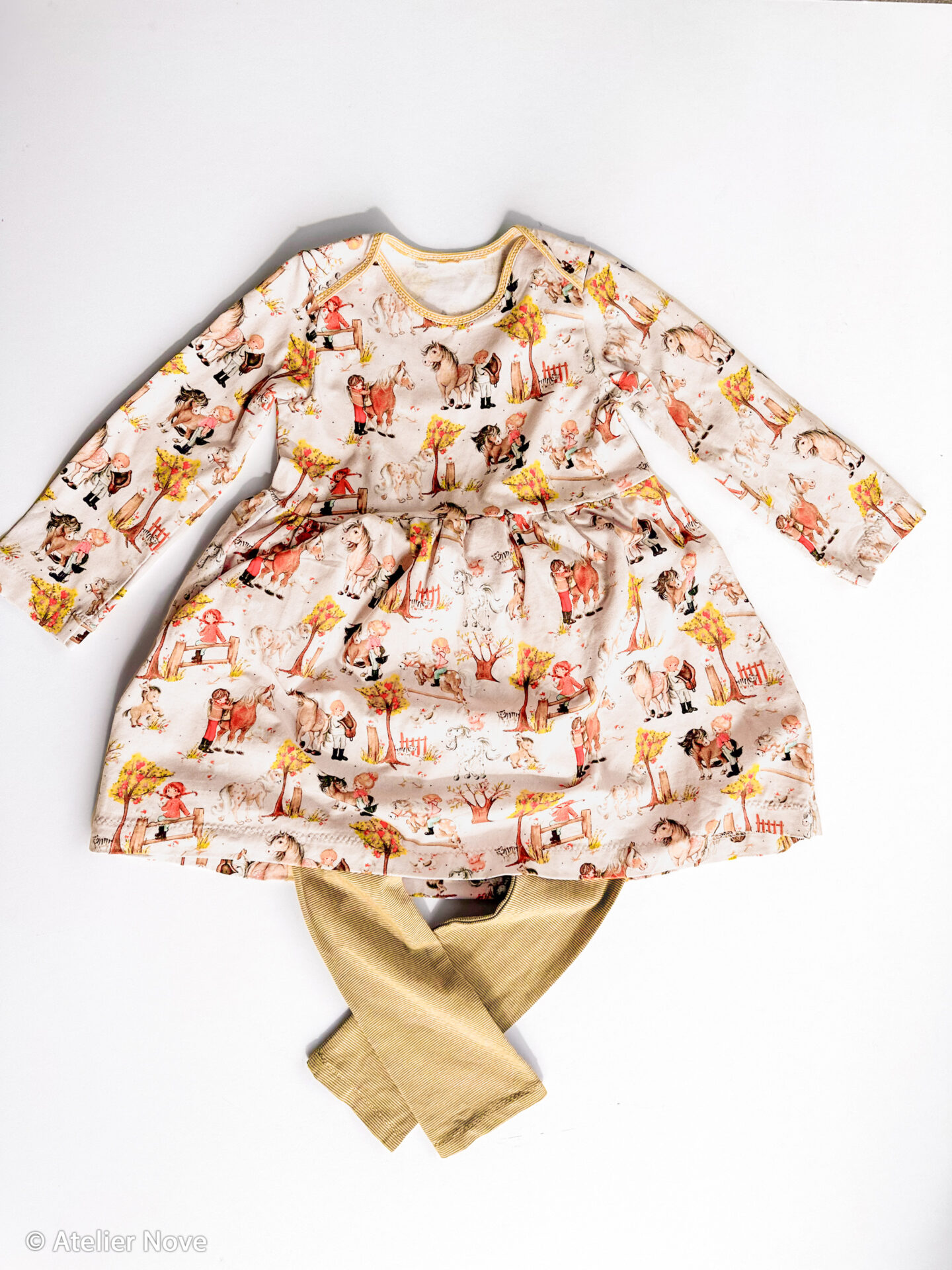 Jersey Lyon Pferdefreunde beige Farbe 651171 von Swafing
